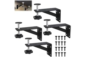 Niciksty Soportes Para Fregadero Bajo Montaje, 4 Piezas Soportes Para Fregadero Bajo Encimera De Acero Inoxidable, Ajustable Pies De Cocina Para Fregadero De Cocina Y Baño