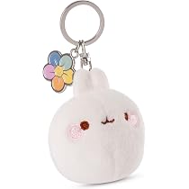 Portachiavi arcobaleno con palla di peluche con intreccio arcobaleno portachiavi zaino borsa ciondolo ciondolo decorazione, Lp, Etichettalia unica