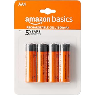 Amazon Basics AA Rechargeable Batteries | 1300 mAh with...