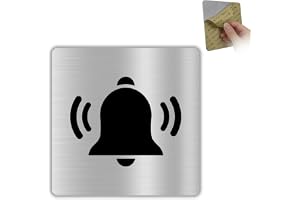 LEIASA | Dörrklocka signal - 10 x 10 cm - aluminium - tryck på den lokala dörrklockan