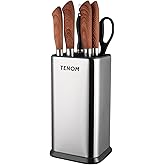 Tenom Knife Holder Stand for Kitchen, Knife Stand Steel, Knife Stand Without Knife, Knife Block for Kitchen, Knife Storage fo