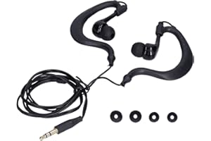 Leapiture Écouteurs De Natation, écouteurs De Sport étanches Ultralégers IP68 avec Prise De 3,5 Mm, Bouchons d'oreille Remplaçables,Écouteurs Sport, pour la Natation, la Course, Le Surf(Le Noir)