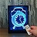 Produktbild ZQQ Bunte Acryl Wecker 3D Nachtlicht Stereo Fotorahmen Nachttisch Lampe mit Fernbedienung