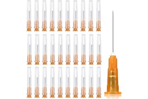 PYEUIFT tubi di erogazione in acciaio inox 25G 0,5x20mm, confezionati singolarmente, per industria, laboratori scientifici, casa, hobby, olio liquido, colla, ricariche(50 Pezzi