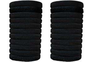 JXUANE 50PCS Hair Bobbles for Women Cotton Hair Bands Hair Ties for Women Elastic Hair Bobbles Soft Hair Ties No Damage Seamless Hair Bands Suitable for Women Men and Children