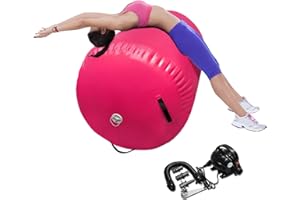 HOMESUN Air Rolle Turnen Aufblasbare Gymnastik Training Zylinder Tumbling Rolle Air Barrel Yoga Roll mit Pumpe