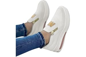 GSHEOCM Baskets compensées pour femme - Chaussures de sport - Chaussures de course - En maille confortable - Chaussures d'été - Chaussures d'entraînement - Chaussures de fitness légères et respirantes -