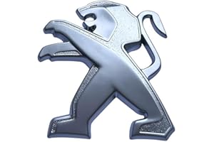 BUWAN 3D Métal Emblème Badge Voiture pour Peugeot 207 307 107 407 507 508 408 308 206 406 1008 5008 3008, Autocollant de Lettres pour Insigne de Décalcomanies de Coffre Arrière de Voiture/hayon