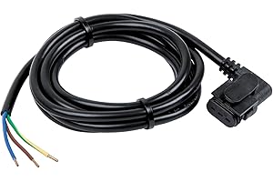 WILO Conector angular para montaje de bomba en dimensiones reducidas, cable H05VV-F, 2 metros, 200 x 1,5 x 1,5 centímetros, color negro (referencia: 4150229)