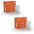 2 Pack SONOFF SNZB-06P Zigbee Human Presence Sensor, 5.8GHz Microwave Radar Built-in Light Detector Motion Sensor, High Precision Detects, Supports Alexa, Google Home and Home Assistant