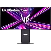 LG 34" UltraGear 34GX900A-B 0.03ms (GtG) 240 هرتز (HDMI-DP-TYPC C) WQHD (3440 x 1440) شاشة ألعاب منحنية OLED