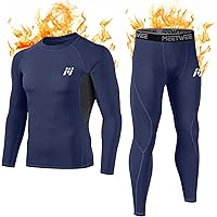 Set Termico Riscaldante UNIQUEBELLA Set Termico Uomo - Maglia E Leggings Intimo Invernale Per Sport Freddo Maglia Termica Uomo Rossa