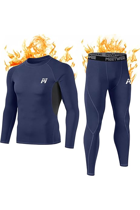 Set Biancheria Termica Uomo - Lunga, Traspirante - Per Sport Invernali - Foto 8