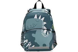 MNSRUU ISAOA Kleinkind-Rucksack mit Zügeln für Jungen, niedlicher Dinosaurier, brüllendes Tier, Kinderrucksack, Kindertagesstätte, Vorschule, Kindergarten