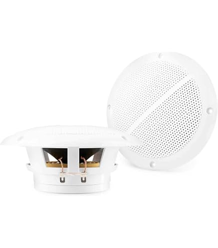 Pioneer TS-MR1600 Marinetauglicher Lautsprecher – 16 Cm, 100 W, Weißes Gitter
