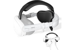 SUPERUS Cinturino per Testa con Batteria per Quest 3S/Quest 3 con Auricolari - Ricambio per Cinturino Elite Regolabile per Quest 3S/Quest 3 - Estende Tempo Gioco e Riduce Pressione sulla Testa