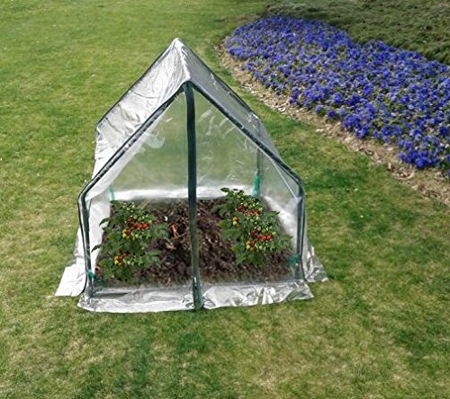 UPP® Gewächshaus klein 92x92x92cm / Foliengewächshaus / Tomatenhaus / Mini Gewächshaus / Treibhaus / Pflanzenhaus