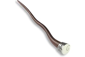 ISLAND PIERCINGS Haarnadel Handarbeit aus Holz mit Shiva Muschel und Edelstahl HN221