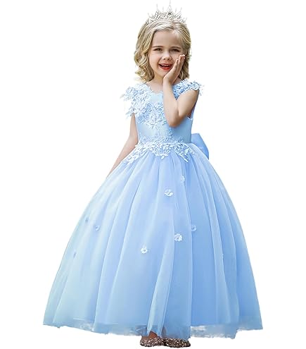 Plwedding Bruidsmeisjesjurk, bloemenmeisjesjurk, voor meisjes