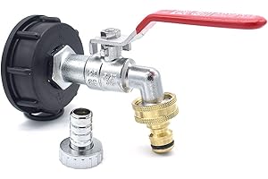 MULTITANKS Ezfitt - Robinet à boisseau sphérique,Filetage male 3/4 pouce pas gaz, sortie 3/4'', embout male canelé 15mm