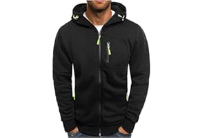 LIKEYIFUTOP Sweat A Capuche Homme Veste Sport AVCE Zippé Veste Polaire Homme Chaude