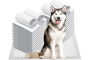 STEK Puppy Training Pads,50 Pack Large Super Absorbent Fast Drying Toilet Dog Pee Pads Leak-Proof Fast Drying Mats Dog Training Pads for Dogs Cats Rabbits Pets Disposable Puppy Pee Pads Dogs (60X45)Cm