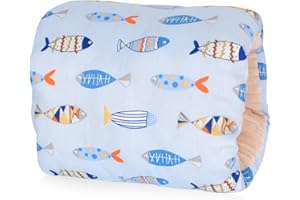TOLENRE Small Nursing Pillow, Mini Nursing Pillow, Arm Nursing Pillow, Baby Nursing Pillow for Breastfeeding, Travel Nursing Pillow Cotton Owls, Nursing Pillow for on the Go for Various Breastfeeding Position