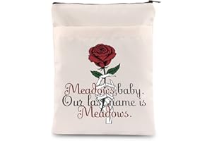 BAUNA Dark Romance Book Sleeve Rose Flower Book Cover with Zipper Romance Reader Gift Smut Bookish Gift (Meadows BM)