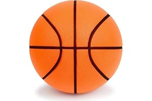 HUALEI-V 2025 New Silent Basketball Size 7 Upgrade Dribble Dream Silent Basket Ball,Dribbling Indoor Soft No Noise Foam Basketball 24cm Indoor Training Ball for Kids.