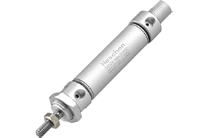 Heschen cilindro de aire delgado neumático, MAL 20-50, Puerto PT1/8'', Diámetro interior de 20 mm, Carrera de 50 mm, Doble acción