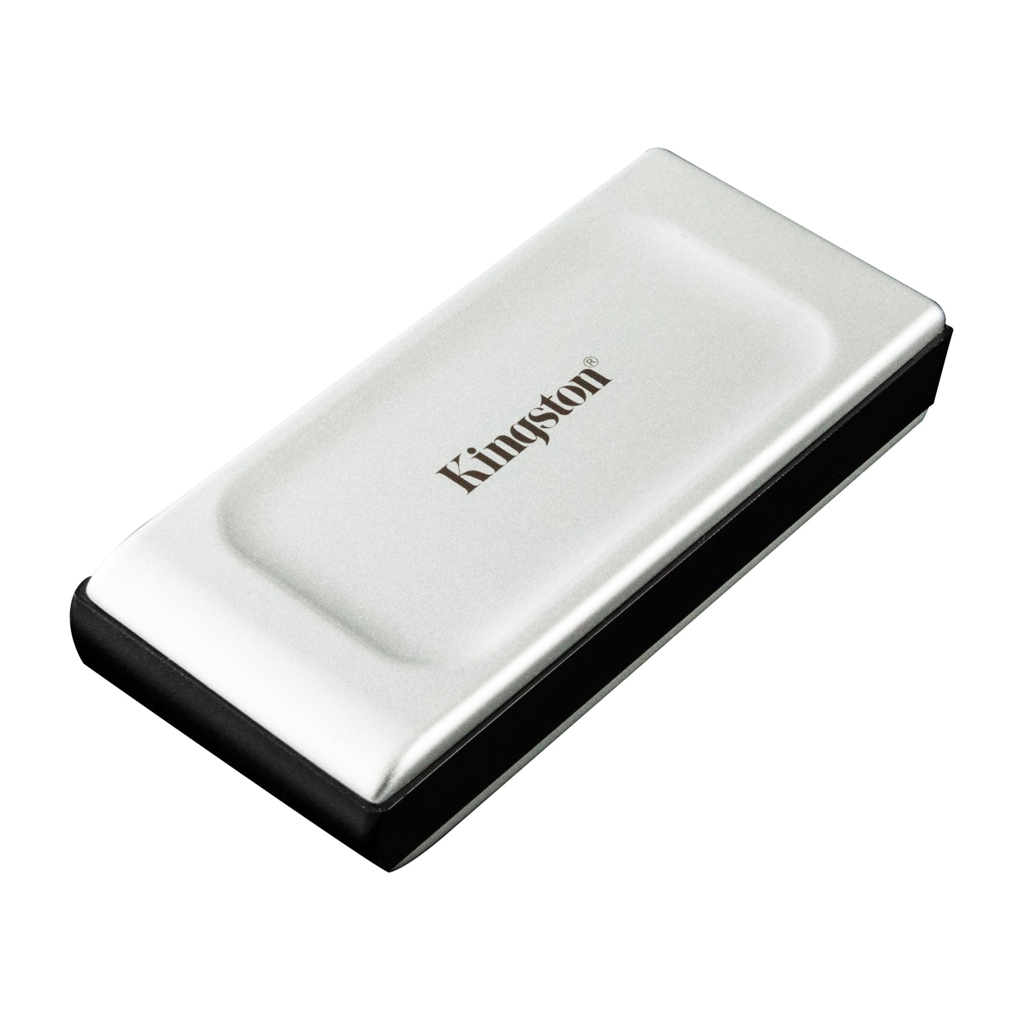 Kingston Xs2000 2Tb High Performance, Read/Write Speeds Up to 2,000Mb/S, Pocket-Sized Portable External Ssd Sxs2000/2000G, Silver, Usb3.2_Gen_2_X_2