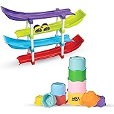 Amazon Brand - Jam & Honey Joy Box for Toddlers | Fun Play | Activity Toy for Kids | with Ramp Racer and Stacking Toys | Educ