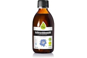 ‎OLINI Olini Schwarzkümmelöl 250 ml Glasflasche - Kaltgepresst, Unraffiniert, Unbehandelt - Reich an Omega-6, Omega-3, Linolsäure und Thymochinon, Frischegarantie - Direkt vom Hersteller aus Ölmühle
