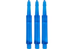 Harrows Clic-Schäfte, Kurz 23 mm, Aqua, 1 Set (3), mit Darts Corner Punktekarte