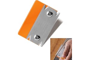 WATLIKEUP Woodworking Edge Trimmer,Orange Portable Manual Edge Banding Cutter,Anti-Slip Hand Planer for Wood PVC ABS Veneer Edge Bander Deburring Tool,Edge Banding Trimmer Tool