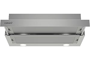 CATA | campana extractora | Modelo TF 2003 DURALUM 60 | 2 velocidades de extracción | campana extractora cocina 390m3/h - 150m3/h | Acabado en acero inoxidable