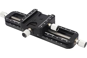 Haoge FM-160 Focus Stacking Macro Rail do fotografii makro, precyzyjny suwak ostrości zbliżenie strzelanie płyta zaciskowa precyzyjne strojenie pręt ślimakowy