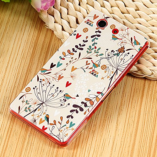 Sony Xperia Z3 Compact Funda - Lanveni Chic Elegante Carcasa r gida ultra Slim para Sony Xperia Z3 Mini Transparente Hard Case - Patr n Rama Dise o reviews Sony Xperia Z3 Compact Funda - Lanveni Chic Elegante Carcasa r gida ultra Slim para Sony Xperia Z3 Mini Transparente Hard Case - Patr n Rama Dise o