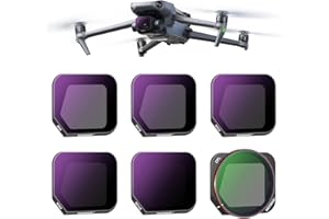 NEEWER Zestaw 6 filtrów ND/PL Kompatybilny z DJI Mavic 3 Classic, Szkło Optyczne HD, Filtry o neutralnej gęstości ND8, ND16, ND32, ND64 i ND128, Filtr CPL, Multi-powłoka, wodoodporny, lekki