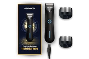 Menhood Grooming Trimmer Mini|Body Private Part Shaving Trimmer for Men|Rechargeable|Cordless|Waterproof|LED Torch|Upto 90 Mi