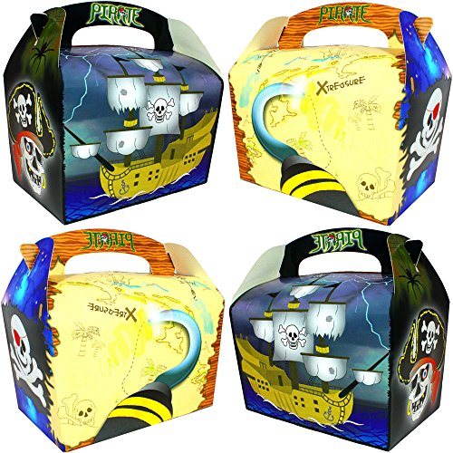 German Trendseller® – 8 x Piraten Schatzkisten Diamanten ┃ Rubys ┃ Piraten Party Boxen mit Griff ┃ Piraten Loot ┃ Kindergeburtstag - 2