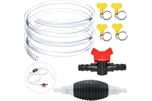 YYWEI Handpumpe Umfüllpumpe Benzinpumpe 2M Kraftstoffpumpe Benzin Auto Förderpumpe für Benzin Wasser Diesel Kraftstoffe Gas Notpumpe Benzinschlauch Öl Absaugpumpe(Verdicken)