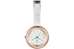 Silverora Schwesternuhr mit einfache Quarzuhr Stethoskop Revers Fob Taschenuhren leicht lesbare Silikonhülle für Arzt Männer Frauen viele Farbe