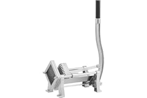 Royal Catering RCKS-3 Coupe-frites, pommes de terre, légumes (avec 3 lames 8 x 8/10 x 10/12 x 12, manuel, montage sur table et mural, acier inoxydable et aluminium, stable)