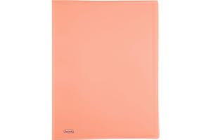 Favorit 400116620 Porte-vues P @ Stel avec 40 pochettes lisses, format intérieur 22 x 30 cm, couleur pêche