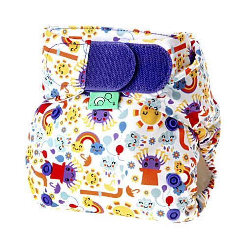 Tots Bots 8-35 lb Easy Fit Hook and Loop Nappy Incy Print