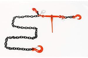Loadcare 10 000 daN Chaîne d'arrimage, 1 pièce, taille nominale : 13 mm, capacité de charge : 10 t, 3,5 m, avec tendeur à cliquet