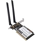 ASHATA PCI Network Card,Wireless Wifi Card AR9220 300M PCI Desktop PC Dual-band 2.4/5GHz Wireless Network Card,Desktop PC Net