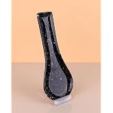 Seramik Kirli Kaşıklık Kep&ccedil;e Kaşıklık Altlığı 27cm Siyah Granit