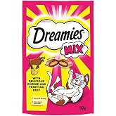 Dreamies Kuru Kedi &Ouml;d&uuml;l Maması, Sığırlı ve Peynirli, 60 G